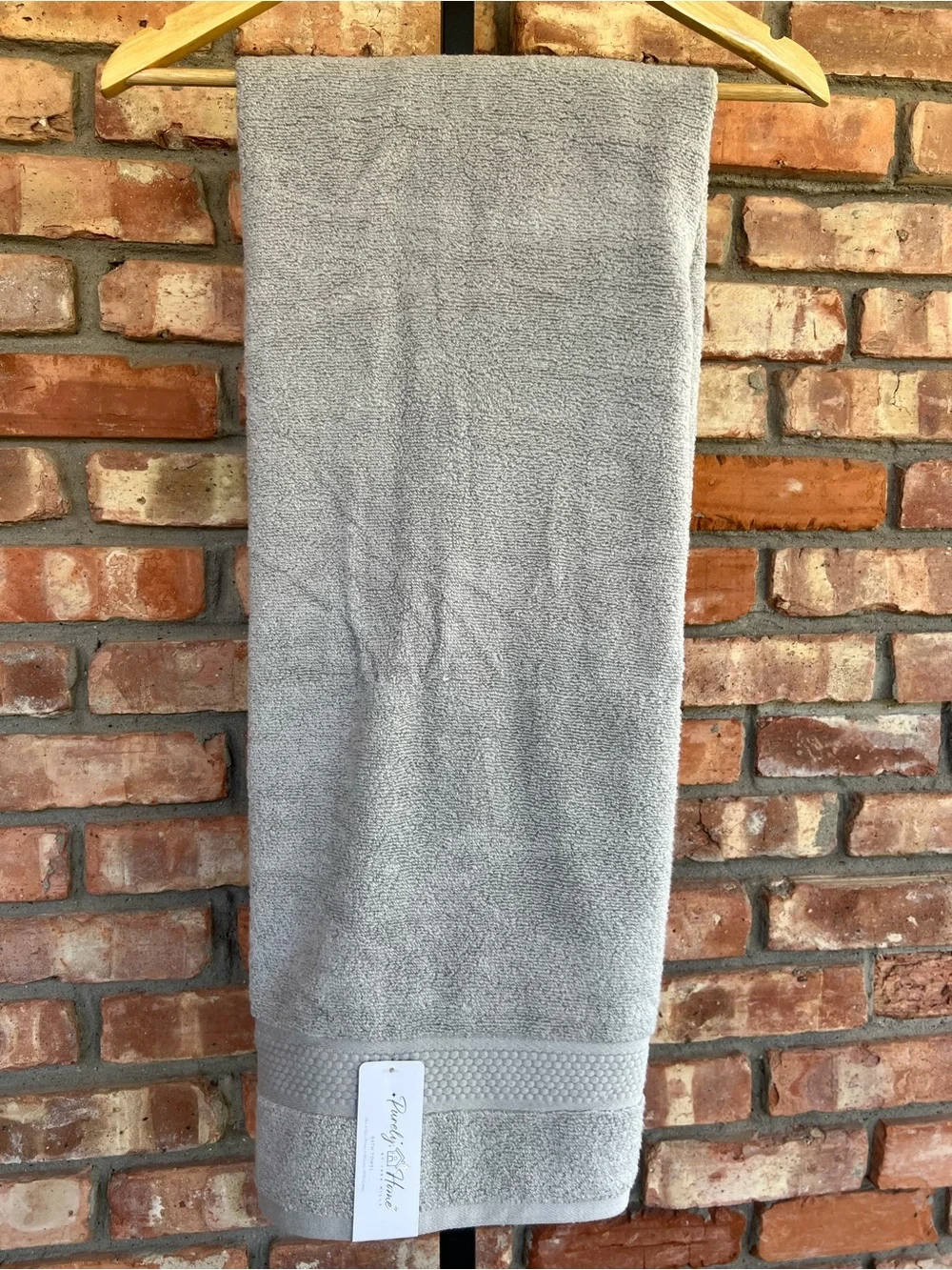 Soft Gray Bath Towel set of 2 - Plush Absorbent Everyday Towel